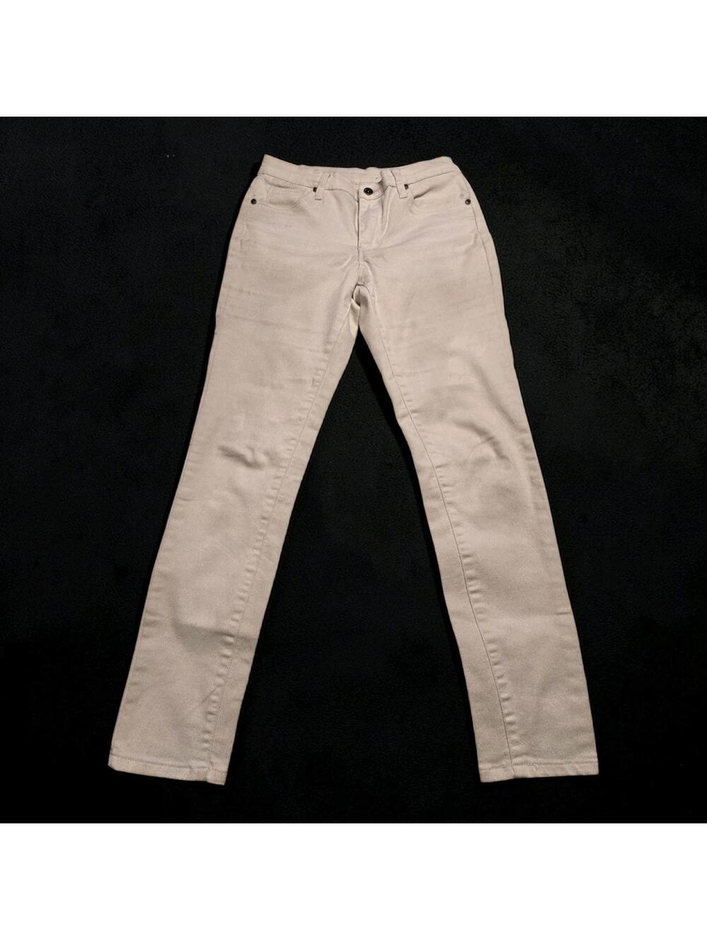 VENUS Women's Skinny Jeans Mid-Rise Stretch Denim Pants Off-White Sz 30